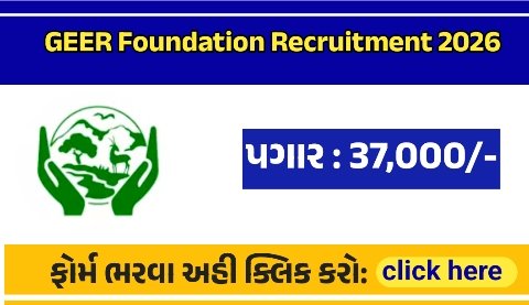 GEER Foundation Recruitment 2026 – Walk-in Interview for Junior Research Fellow