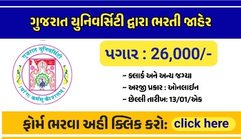 Gujarat University Recruitment 2025