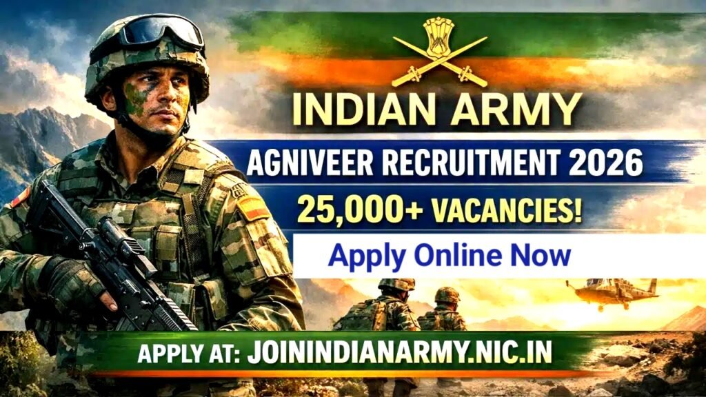 Indian Army Agniveer Recruitment 2026: Official Notification Out