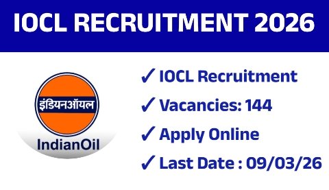 IOCL Recruitment 2026 – Apply Online for 144 Apprentice Posts